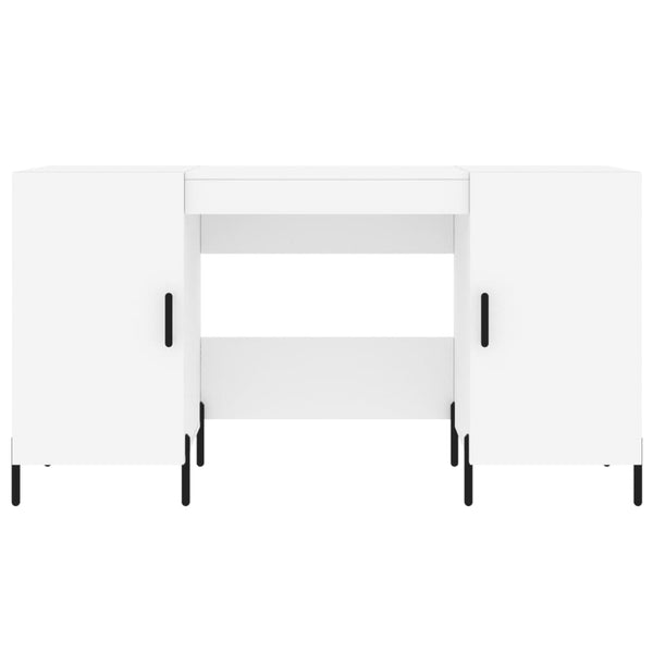 Weißer Schreibtisch Mercurean 140x50x75cm (Holz)