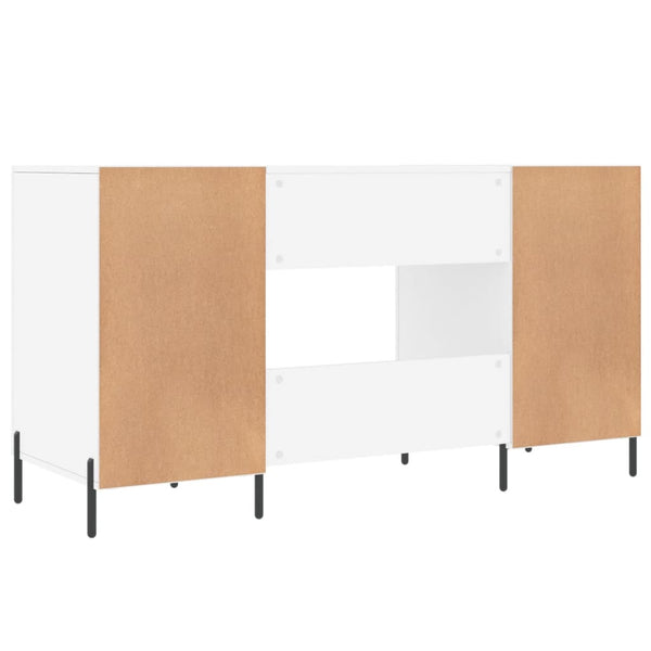 Weißer Schreibtisch Mercurean 140x50x75cm (Holz)