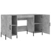 Betongrauer Schreibtisch Mercurean 140x50x75cm (Holz)