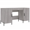 Grauer Schreibtisch Mercurean 140x50x75cm (Holz)