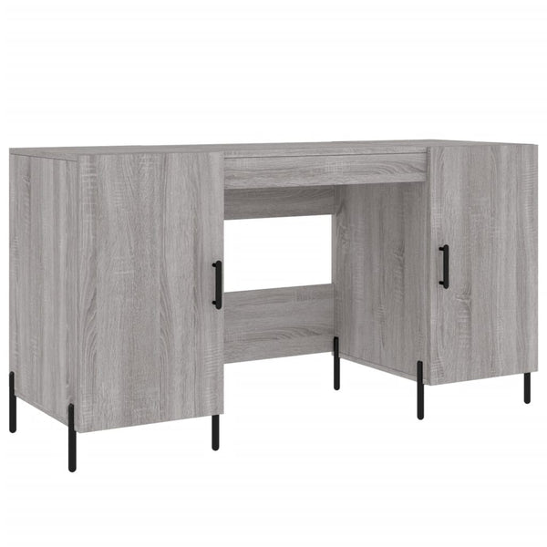 Grauer Schreibtisch Mercurean 140x50x75cm (Holz)