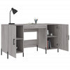 Grauer Schreibtisch Mercurean 140x50x75cm (Holz)