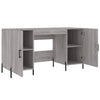 Grauer Schreibtisch Mercurean 140x50x75cm (Holz)