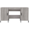 Grauer Schreibtisch Mercurean 140x50x75cm (Holz)