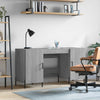 Grauer Schreibtisch Mercurean 140x50x75cm (Holz)