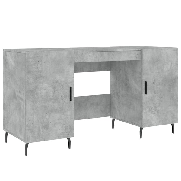 Schreibtisch Mimu 140x50x75cm Betongrau (Holz)