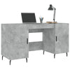 Schreibtisch Mimu 140x50x75cm Betongrau (Holz)