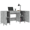Schreibtisch Mimu 140x50x75cm Betongrau (Holz)
