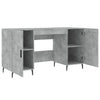 Schreibtisch Mimu 140x50x75cm Betongrau (Holz)