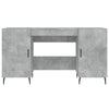 Schreibtisch Mimu 140x50x75cm Betongrau (Holz)