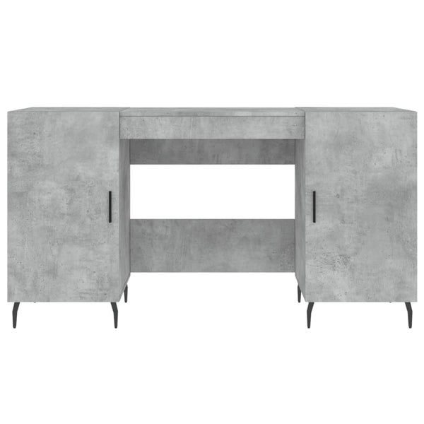 Schreibtisch Mimu 140x50x75cm Betongrau (Holz)