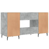 Schreibtisch Mimu 140x50x75cm Betongrau (Holz)