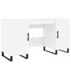 Weißer Schreibtisch Cesis 140x50x75cm (Holz)