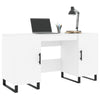 Weißer Schreibtisch Cesis 140x50x75cm (Holz)