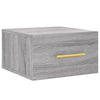 Graue wandmontierte Nachttische Liliya 35x35x20cm (2 Stk. Sonoma)