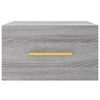 Graue wandmontierte Nachttische Liliya 35x35x20cm (2 Stk. Sonoma)