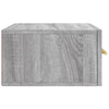 Graue wandmontierte Nachttische Liliya 35x35x20cm (2 Stk. Sonoma)