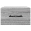 Grauer wandmontierter Nachttisch Colleta 35x35x20cm