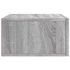 Grauer wandmontierter Nachttisch Colleta 35x35x20cm