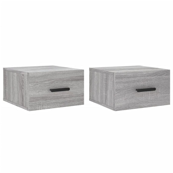 Hängende Nachttische Crinarela 35x35x20cm grau (2er-Set Sonoma)