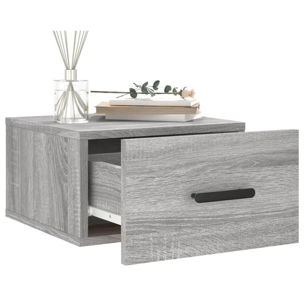 Hängende Nachttische Crinarela 35x35x20cm grau (2er-Set Sonoma)