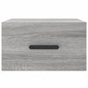 Hängende Nachttische Crinarela 35x35x20cm grau (2er-Set Sonoma)