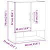 Weißer Wandschrank Ostrov 60x31x70cm (Holz)