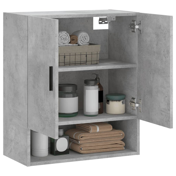 Betongrauer Hängeschrank Xenica 60x31x70cm (Holz)