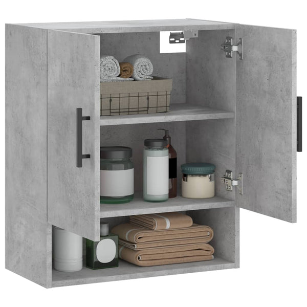 Betongrauer Wandschrank Viuleta 60x31x70cm (Holz)