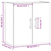 Weißer Wandschrank Echerem 60x31x60cm (Holz)