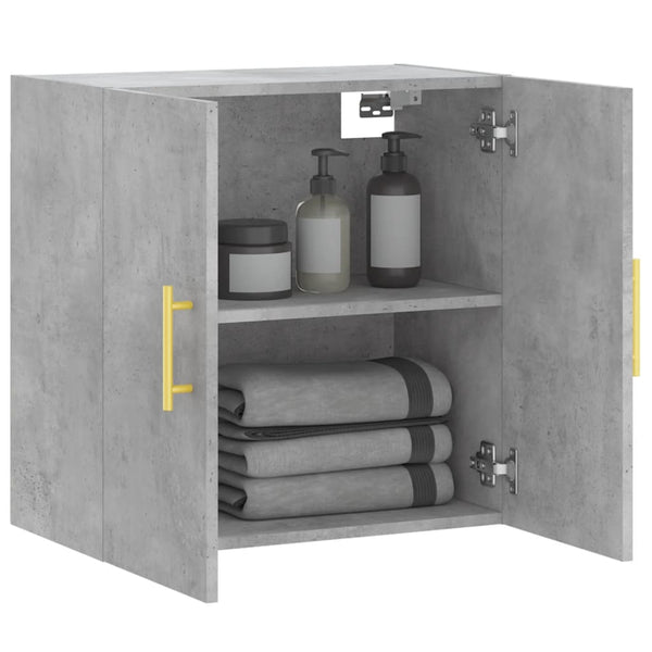 Wandschrank Echerem 60x31x60cm in Betongrau (Holz)