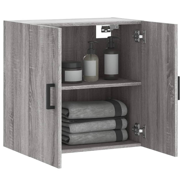 Grauer TV-Wandschrank Nives 60x31x60cm (Holz)
