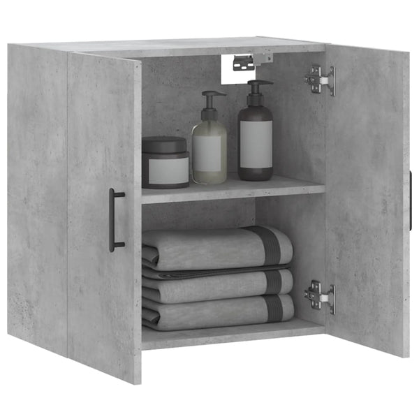 Betoninharmaa seinäkaappi Farmarz 60x31x60cm (puinen)