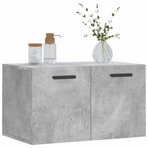 Betongrauer Wandschrank Zeina 60x36,5x35cm (Holz)