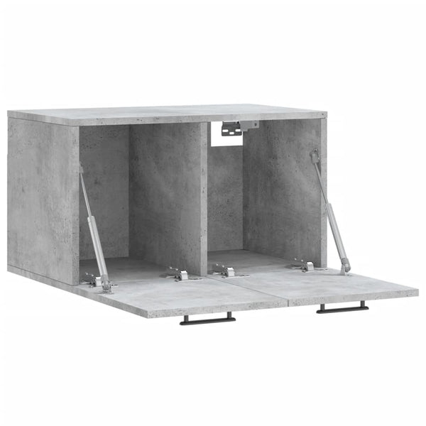 Betongrauer Wandschrank Zeina 60x36,5x35cm (Holz)