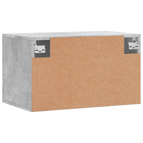 Betongrauer Wandschrank Zeina 60x36,5x35cm (Holz)