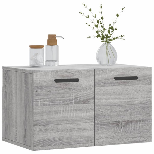 Grauer Wandschrank Zeina 60x36,5x35cm (Holz)