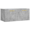 Betongrauer Wandschrank Cezareea 80x36,5x35cm (Holz)