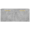 Betongrauer Wandschrank Cezareea 80x36,5x35cm (Holz)
