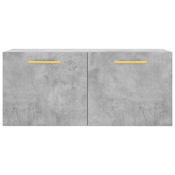 Betongrauer Wandschrank Cezareea 80x36,5x35cm (Holz)