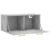 Betongrauer Wandschrank Cezareea 80x36,5x35cm (Holz)
