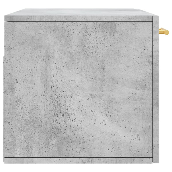Betongrauer Wandschrank Cezareea 80x36,5x35cm (Holz)