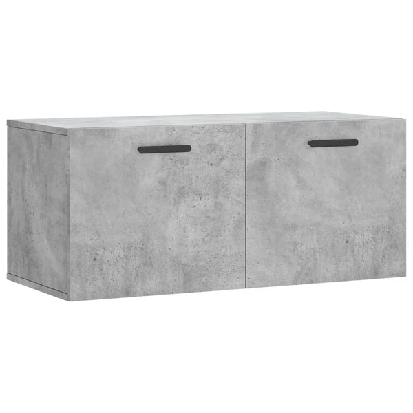 Betoninharmaa seinäkaappi Zeina 80x36,5x35cm (puinen)