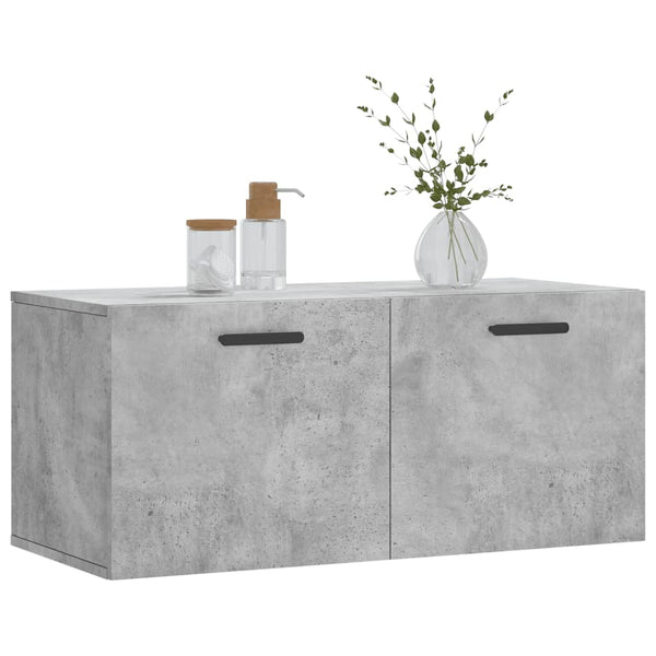 Betoninharmaa seinäkaappi Zeina 80x36,5x35cm (puinen)
