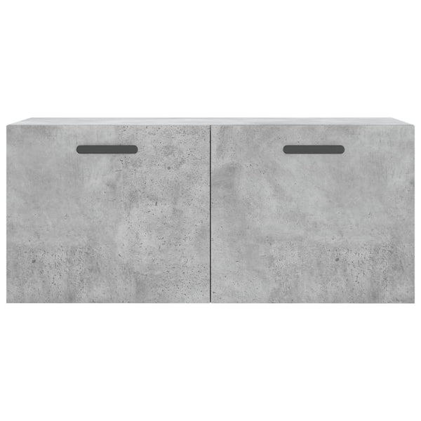 Betoninharmaa seinäkaappi Zeina 80x36,5x35cm (puinen)