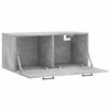 Betoninharmaa seinäkaappi Zeina 80x36,5x35cm (puinen)