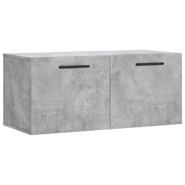 Wandschrank Zwi 80x36,5x35cm in Betongrau (Holz)