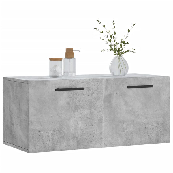 Wandschrank Zwi 80x36,5x35cm in Betongrau (Holz)