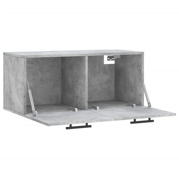 Wandschrank Zwi 80x36,5x35cm in Betongrau (Holz)