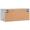 Wandschrank Zwi 80x36,5x35cm in Betongrau (Holz)
